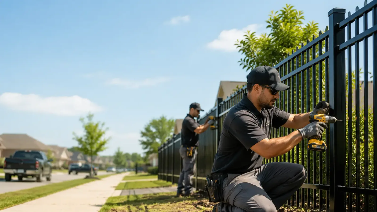 Metal Fence Installation in Levering, MI